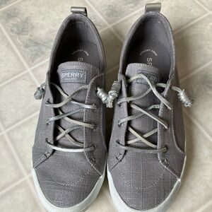 Sperry top sider Gray Casual Sneakers leather laces